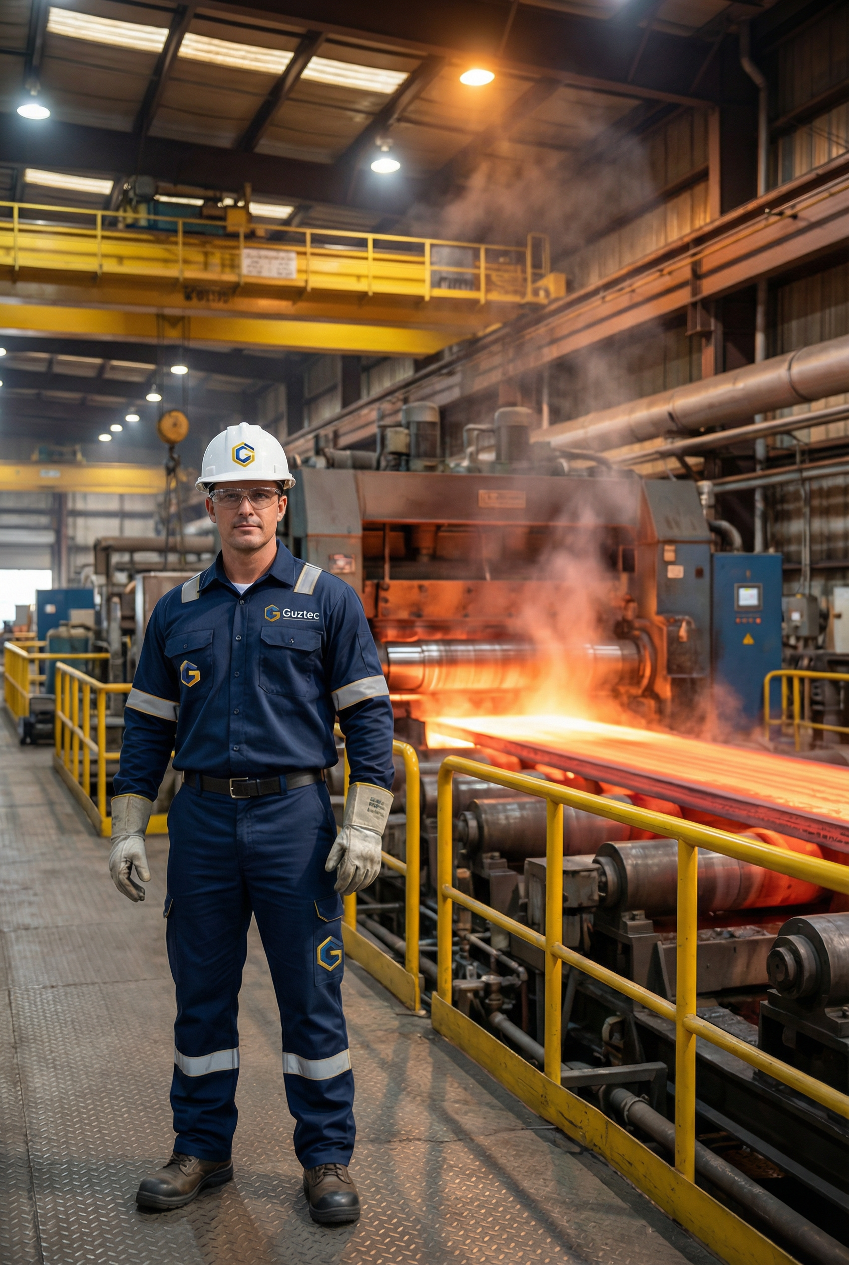 Guztec Worker at Rolling Mill - SDT Technology